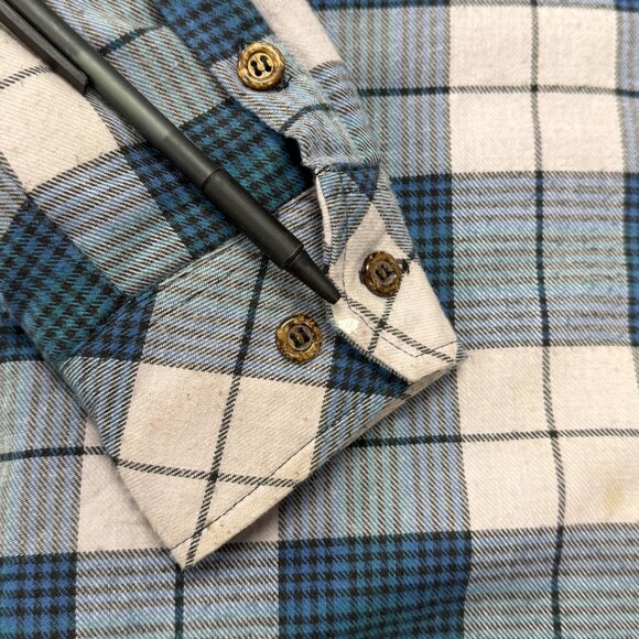 Hugo Valentino Lined Quilted Plaid Flannel Shirt Jacket Mens Small Shacket - Picture 5 of 13